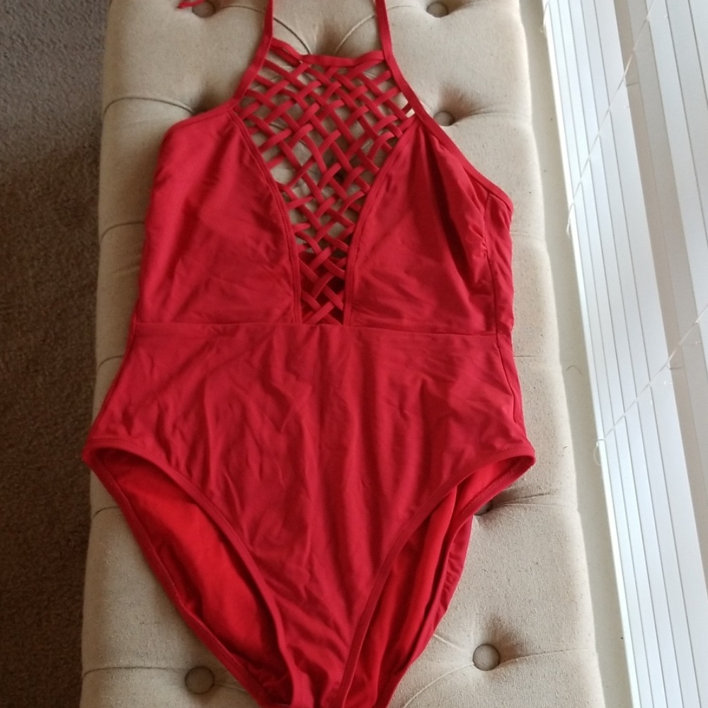 Kenneth Cole red one piece